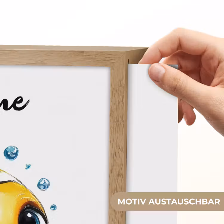 Clownvis - Oranje - Vis - Water Light Box met batterij (Wandlamp kind) middel -USP_websiteprintDE
