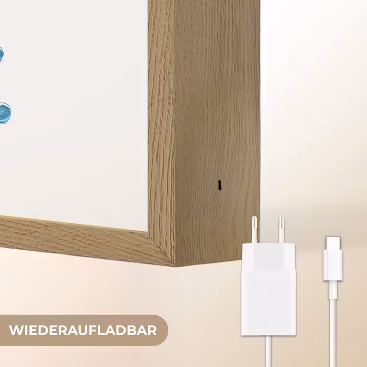 Clownvis - Oranje - Vis - Water Light Box met batterij (Wandlamp kind) middel -USP_websiteoplaadbaarDE