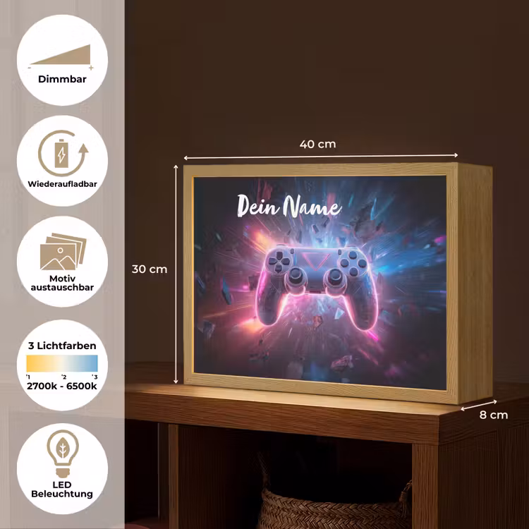 Controller - Neon - Game Light Box met batterij (Wandlamp kind) middel -USP_websiteoverzichtDE