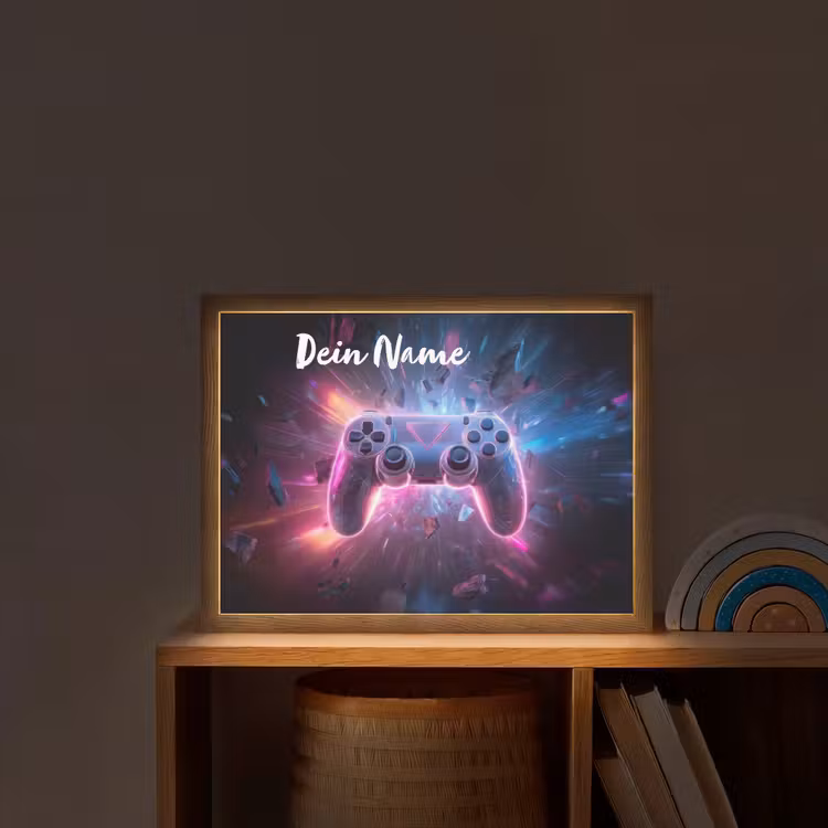 Controller - Neon - Game Light Box met batterij (Wandlamp kind) middel -sfeer1_kind