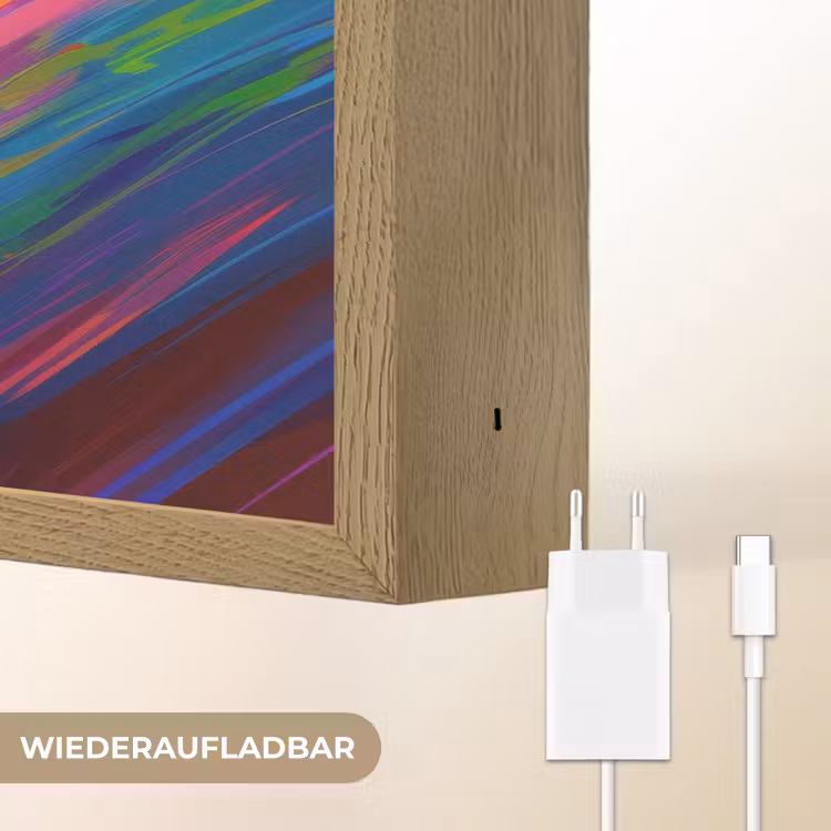 Crossmotor - Neonkleuren - Lijnen - Helm Light Box met batterij (Wandlamp kind) middel -USP_websiteoplaadbaarDE
