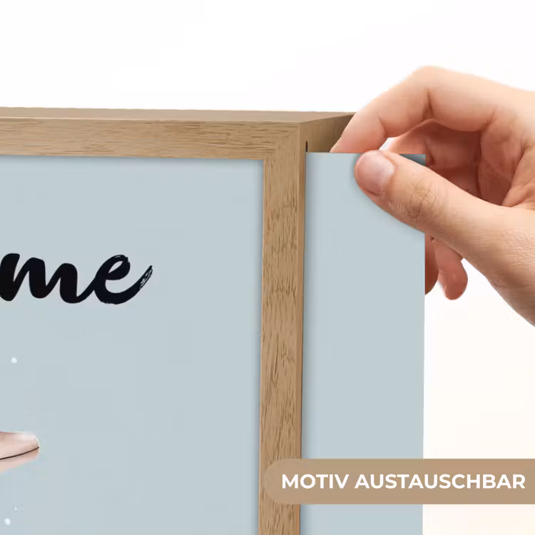 Dolfijn - Zeewier - Grijs Light Box met batterij (Wandlamp kind) middel -USP_websiteprintDE