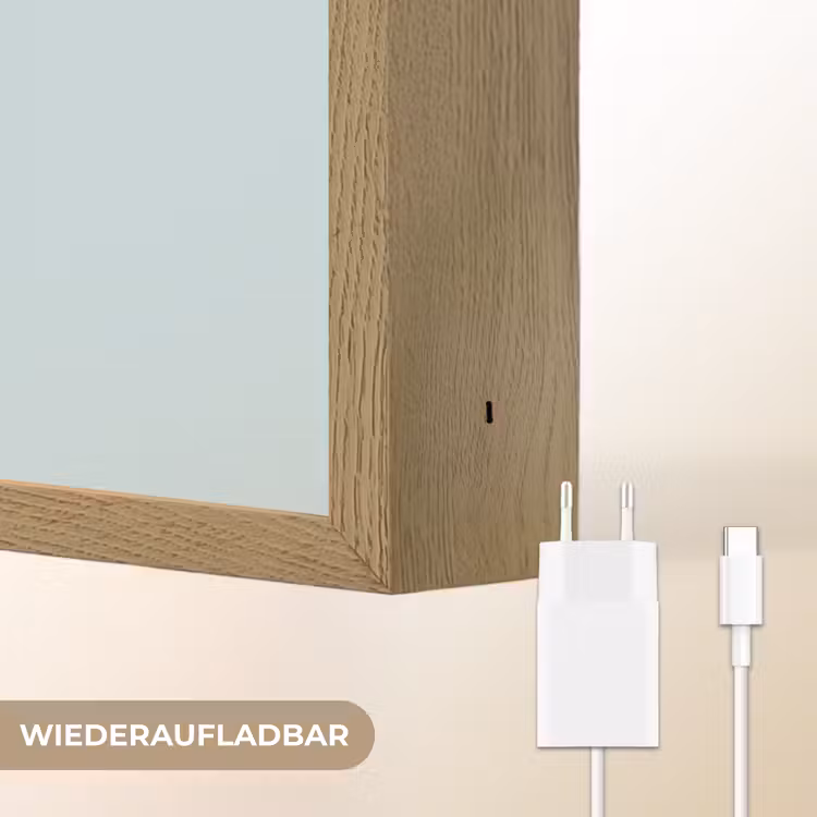 Dolfijn - Zeewier - Grijs Light Box met batterij (Wandlamp kind) middel -USP_websiteoplaadbaarDE