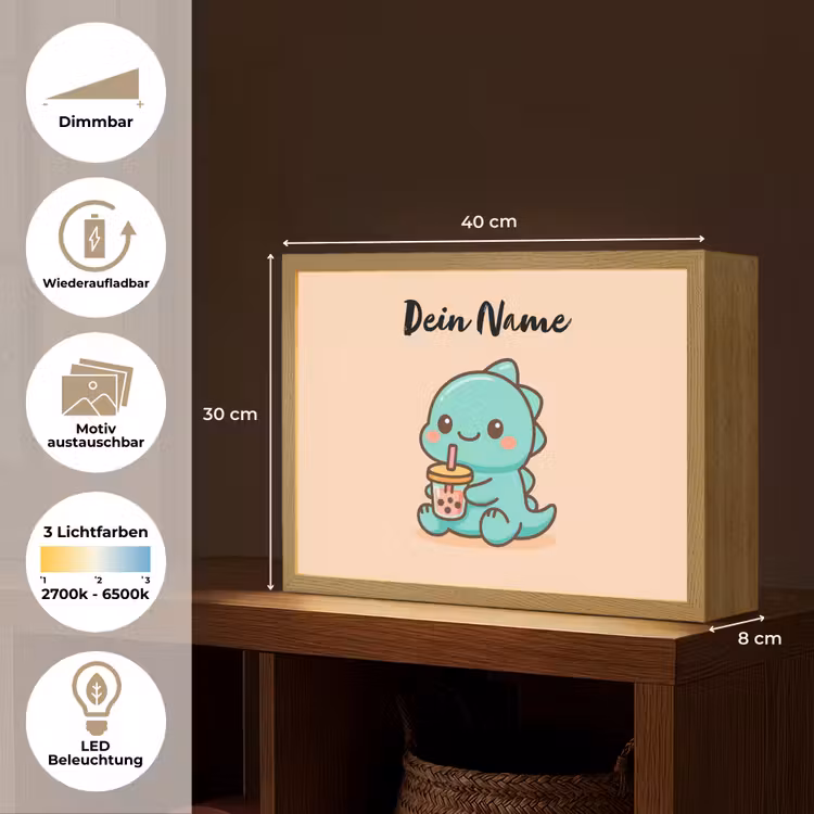 Dino - Boba - Turquoise Light Box met batterij (Wandlamp kind) middel -USP_websiteoverzichtDE