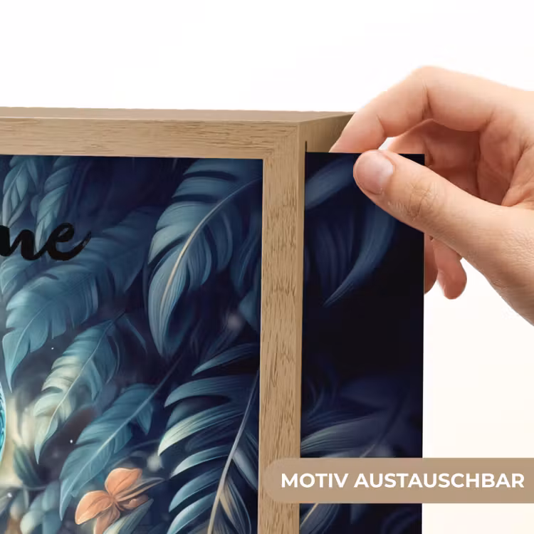 Dino - Jungle - Blauw Light Box met batterij (Wandlamp kind) middel -USP_websiteprintDE