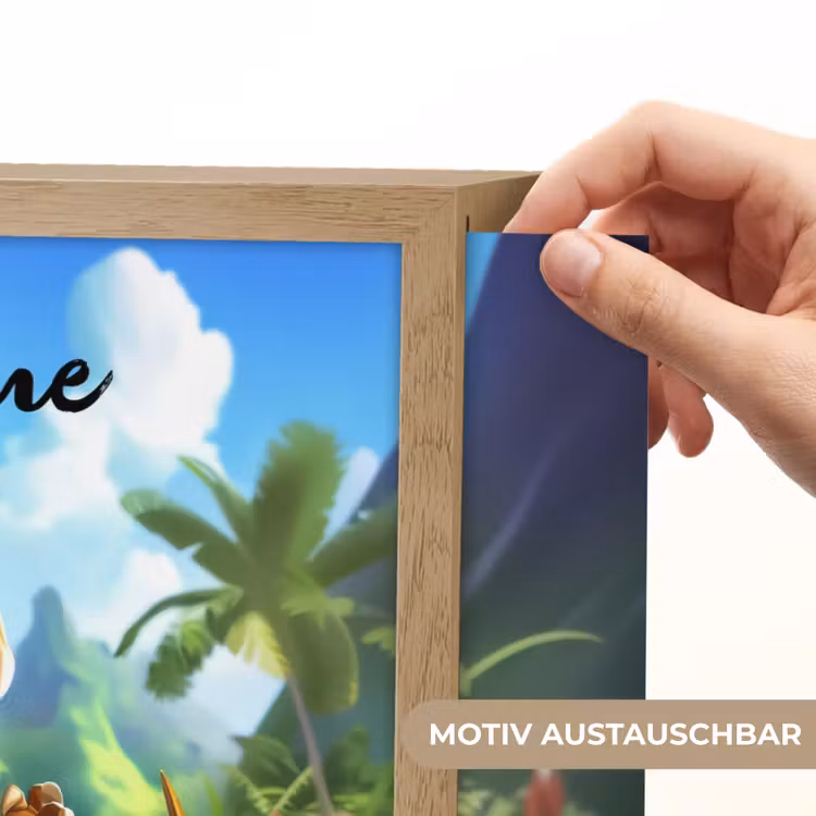 Dino - Voetbal - Groen Light Box met batterij (Wandlamp kind) middel -USP_websiteprintDE