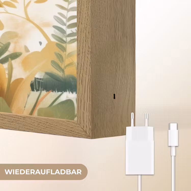 Dino - Voetbal - Oranje Light Box met batterij (Wandlamp kind) middel -USP_websiteoplaadbaarDE