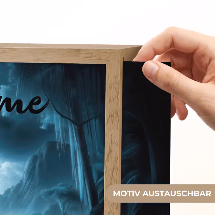 Dino - Jongens - Groen - Blauw - T-Rex Light Box met batterij (Wandlamp kind) middel -USP_websiteprintDE