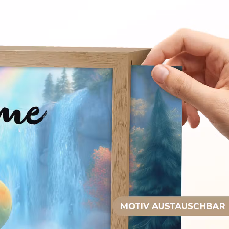 Dino - Natuur - Waterval Light Box met batterij (Wandlamp kind) middel -USP_websiteprintDE