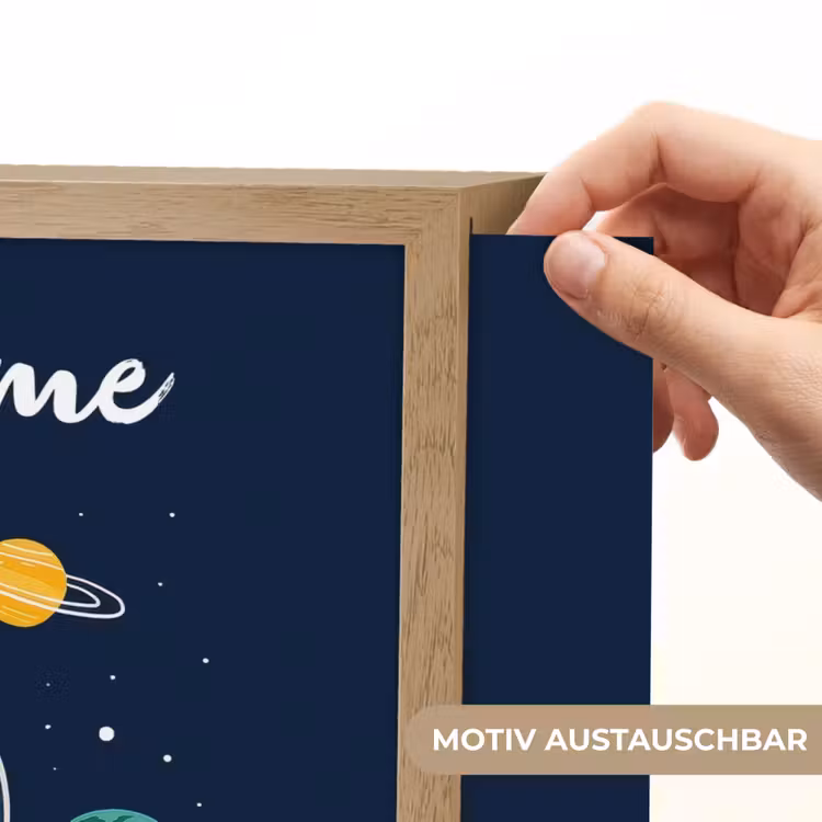 Dino - Ruimtepak - Planeten Light Box met batterij (Wandlamp kind) middel -USP_websiteprintDE