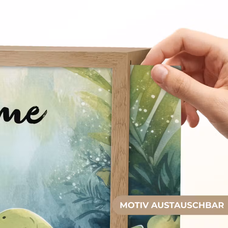 Dino - Schildpad - Jungle Light Box met batterij (Wandlamp kind) middel -USP_websiteprintDE