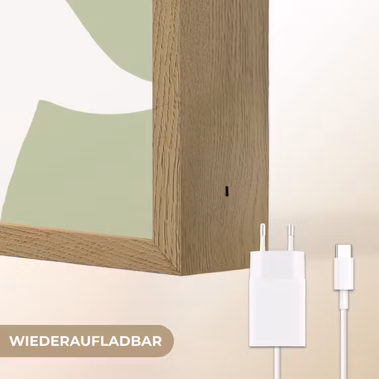 Dino - Triceratops - Dinosaurus - Groen Light Box met batterij (Wandlamp kind) middel -USP_websiteoplaadbaarDE