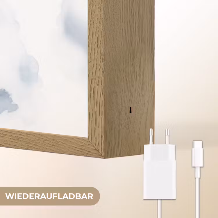 Draak - Baby dier - Kinderen Light Box met batterij (Wandlamp kind) middel -USP_websiteoplaadbaarDE