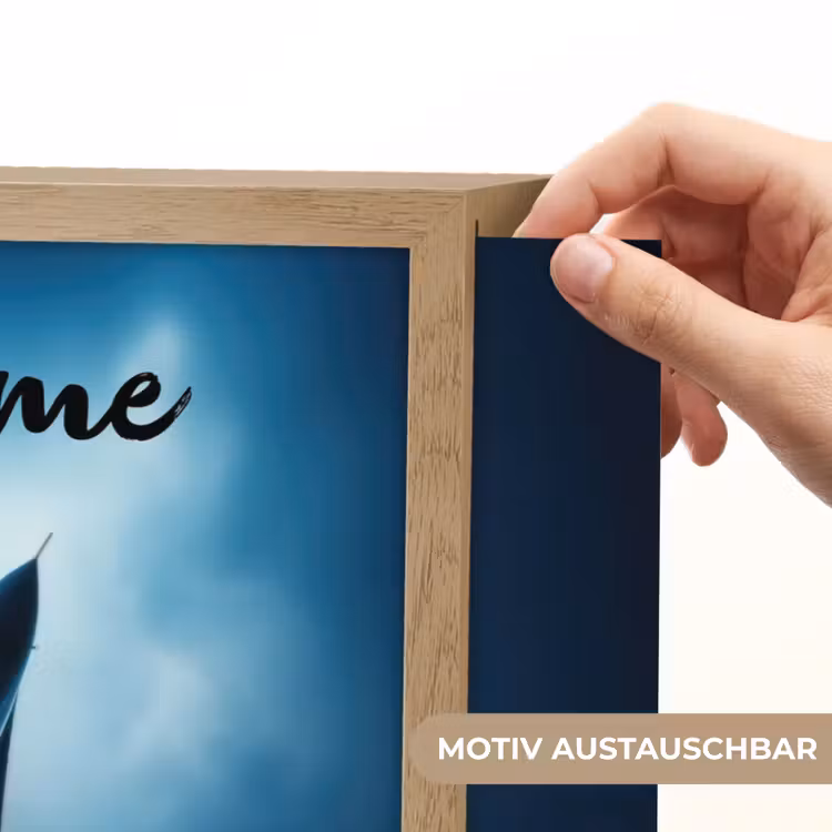 Straaljager - Blauw - Jongens Light Box met batterij (Wandlamp kind) middel -USP_websiteprintDE