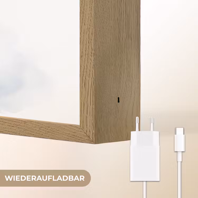 Eenhoorn - Dier - Kinderen - Unicorn Light Box met batterij (Wandlamp kind) middel -USP_websiteoplaadbaarDE