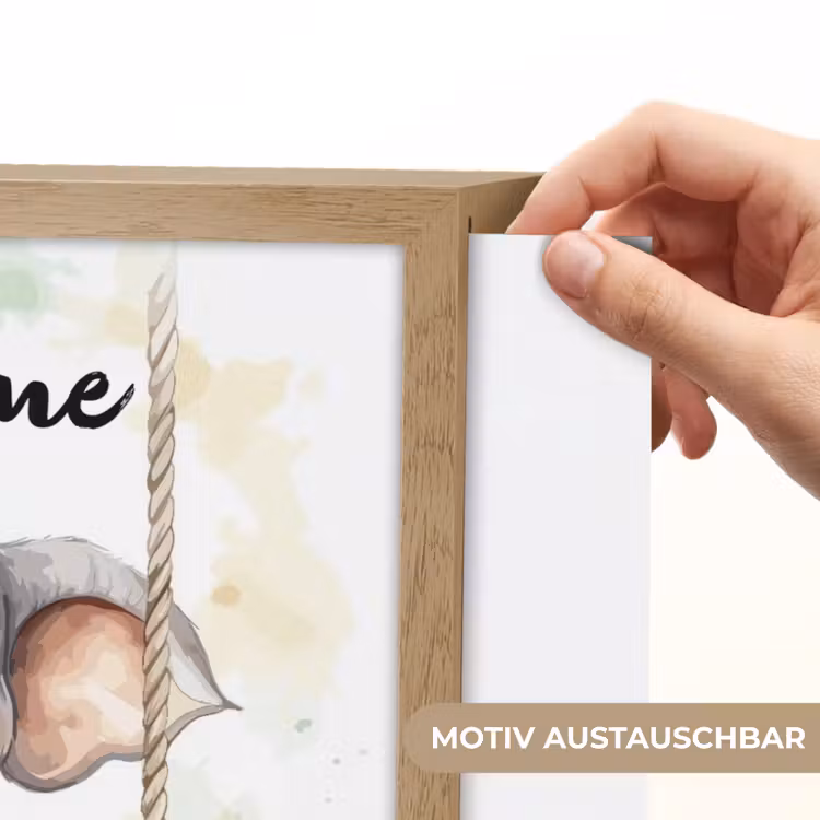 Olifant - Dier - Kinderen - Jungle Light Box met batterij (Wandlamp kind) middel -USP_websiteprintDE