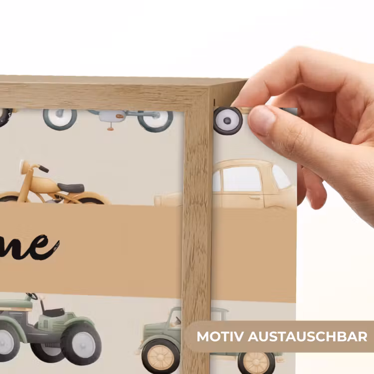 Voertuigen - Illustratie - Kleurrijk Light Box met batterij (Wandlamp kind) middel -USP_websiteprintDE