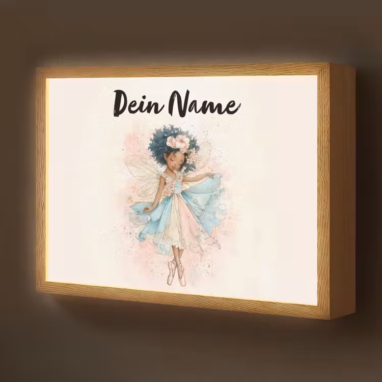Fee - Pastel - Magie Light Box met batterij (Wandlamp kind) middel -z3d_website