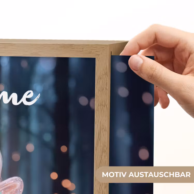 Fairy - Bos - Glitters Light Box met batterij (Wandlamp kind) middel -USP_websiteprintDE