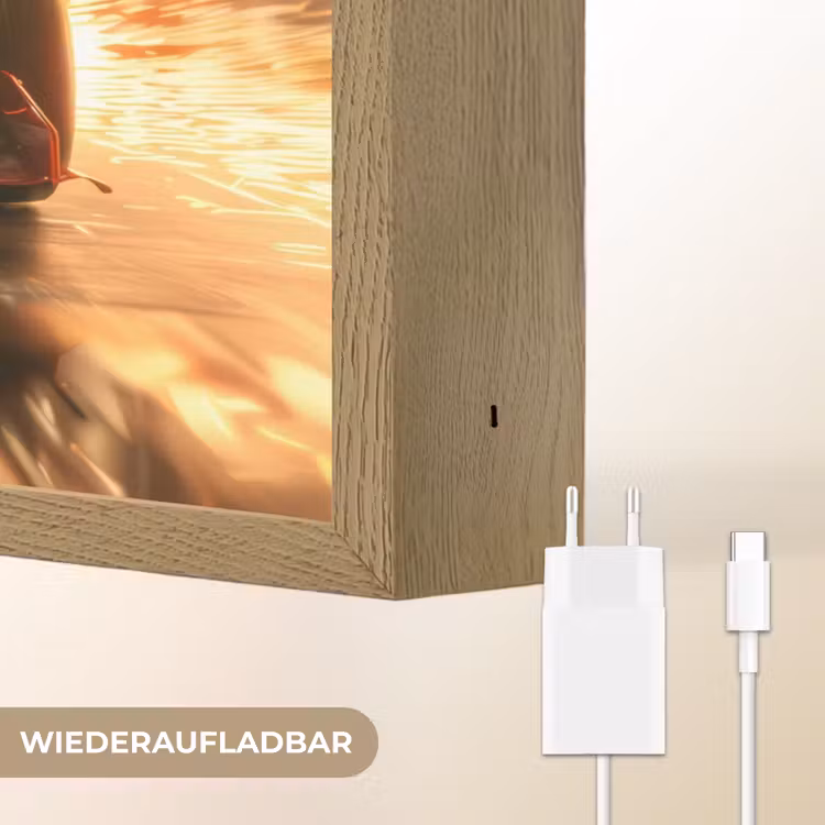 Formule 1 - Auto - Race - Goud - Jongens Light Box met batterij (Wandlamp kind) middel -USP_websiteoplaadbaarDE