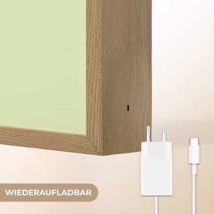 Kikker - Groen - Gezichtje Light Box met batterij (Wandlamp kind) middel -USP_websiteoplaadbaarDE