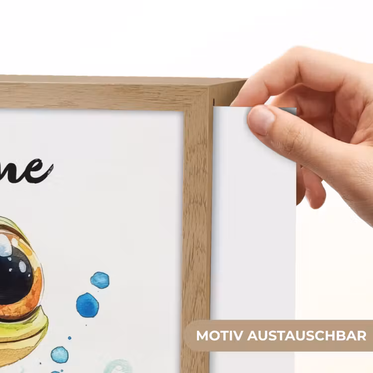 Kikker - Groen - Water - Dieren Light Box met batterij (Wandlamp kind) middel -USP_websiteprintDE