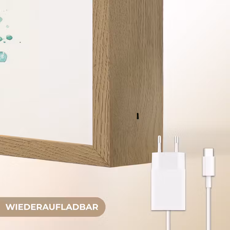 Kikker - Groen - Water - Dieren Light Box met batterij (Wandlamp kind) middel -USP_websiteoplaadbaarDE