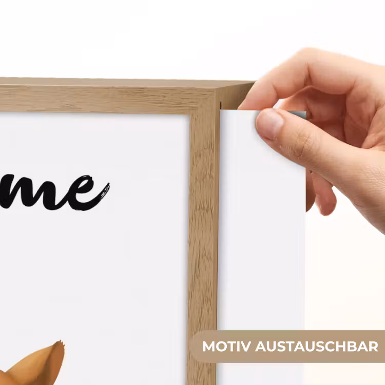 Vos - Dier - Bosdieren Light Box met batterij (Wandlamp kind) middel -USP_websiteprintDE