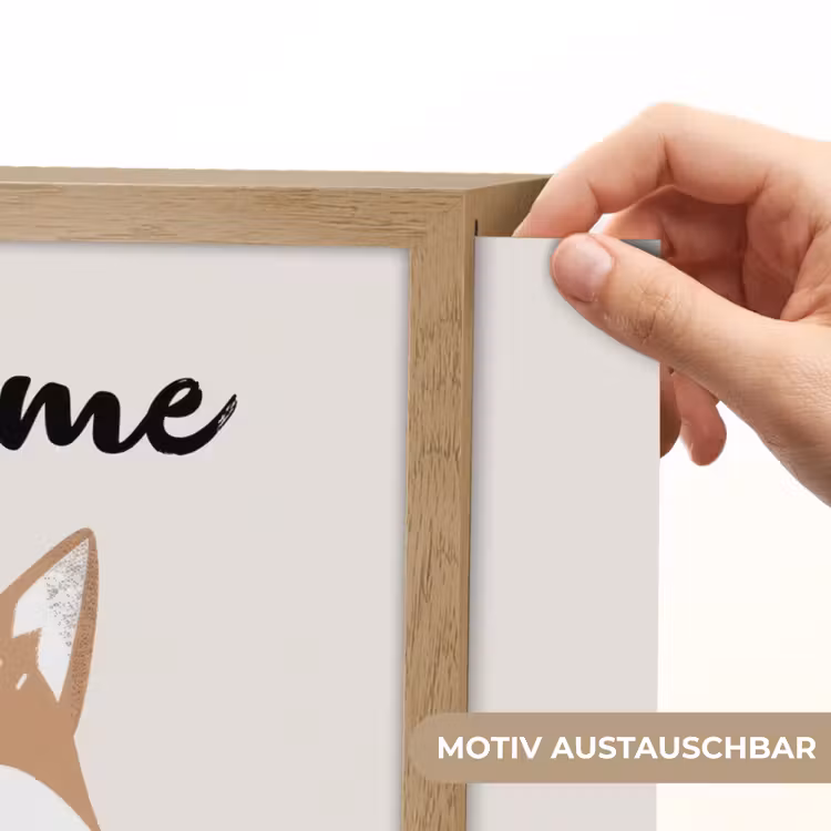 Vos - Dier - Bosdieren Light Box met batterij (Wandlamp kind) middel -USP_websiteprintDE