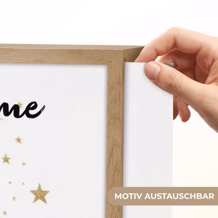 Vos - Wolken - Maan - Sterren Light Box met batterij (Wandlamp kind) middel -USP_websiteprintDE