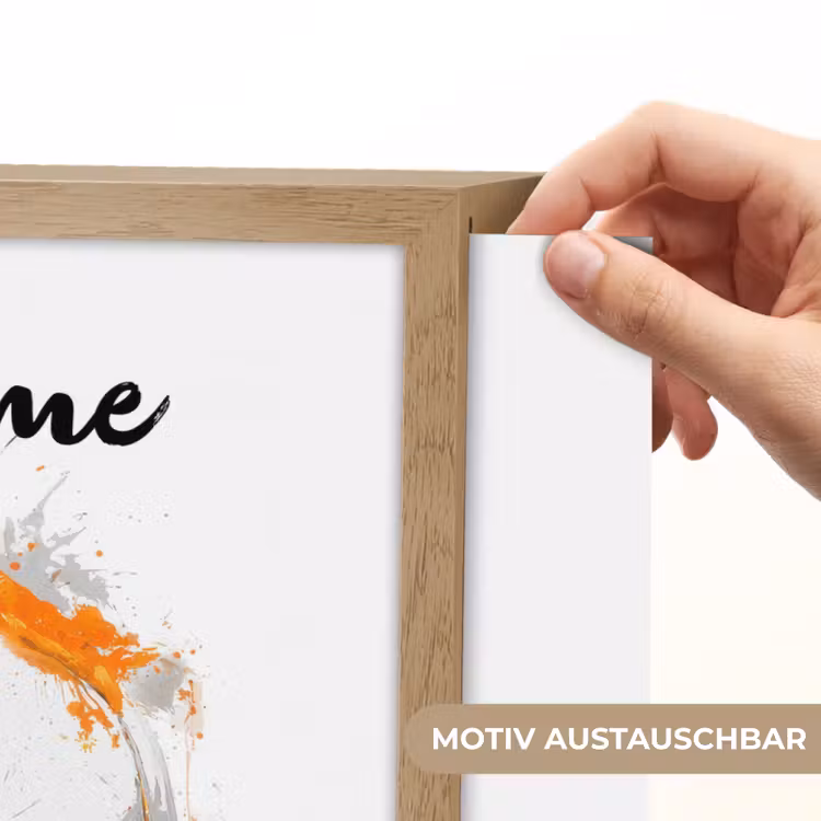 Voetbal - Abstract - Oranje - Verfspatten Light Box met batterij (Wandlamp kind) middel -USP_websiteprintDE