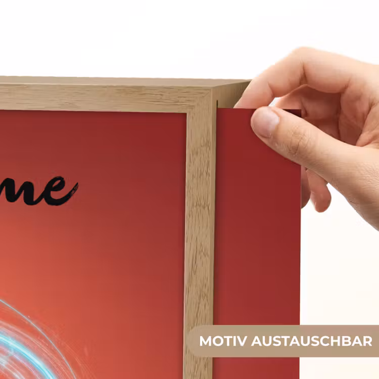 Voetbal - Jongen - Rood - Lichtcirkel Light Box met batterij (Wandlamp kind) middel -USP_websiteprintDE