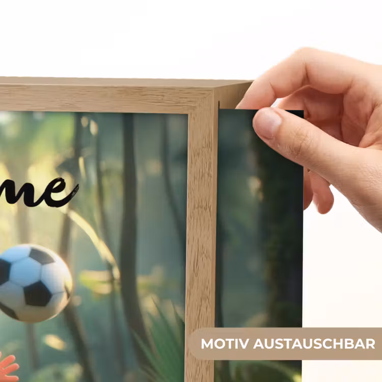 Voetbal - Jongen - Bos Light Box met batterij (Wandlamp kind) middel -USP_websiteprintDE