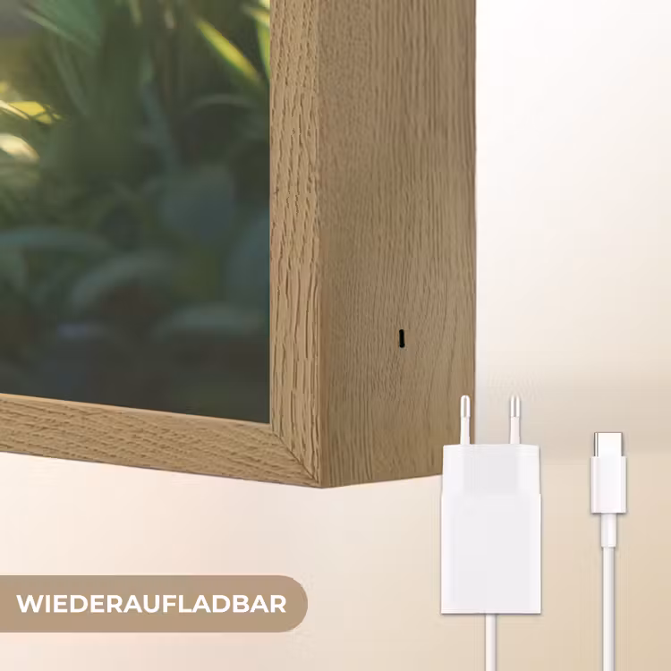 Voetbal - Jongen - Bos Light Box met batterij (Wandlamp kind) middel -USP_websiteoplaadbaarDE