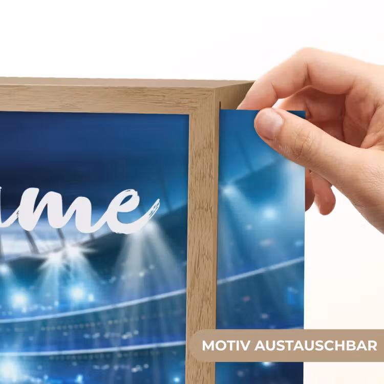 Voetbal - Stadion - Bal - Jongens Light Box met batterij (Wandlamp kind) middel -USP_websiteprintDE