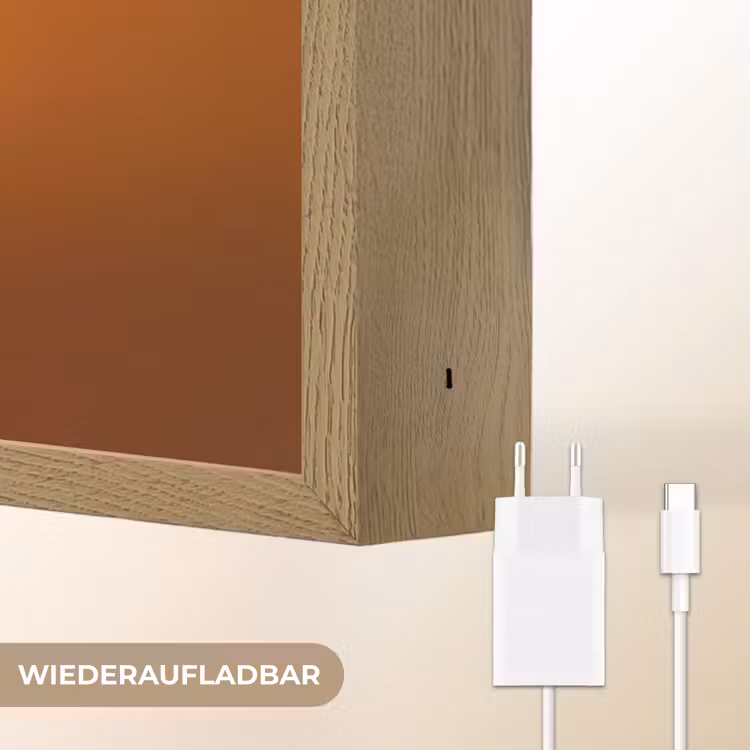 Voetballer - Oranje - Voetbal - Omhaal Light Box met batterij (Wandlamp kind) middel -USP_websiteoplaadbaarDE