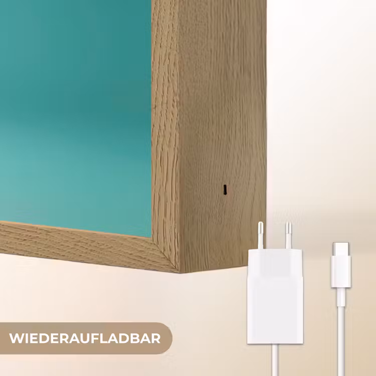 Hamster - Wortel - Blauw Light Box met batterij (Wandlamp kind) middel -USP_websiteoplaadbaarDE