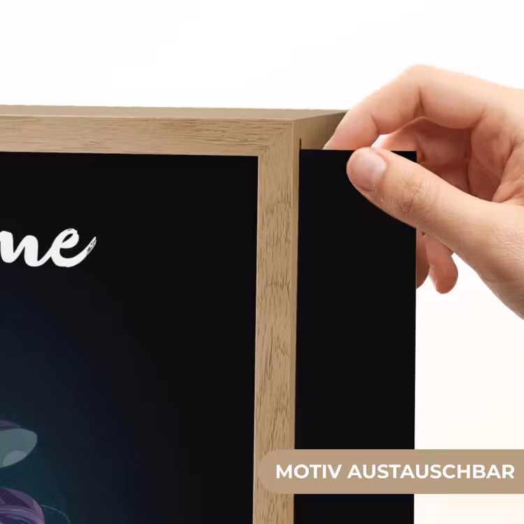 Heks - Magie - Heksenketel - Paars Light Box met batterij (Wandlamp kind) middel -USP_websiteprintDE