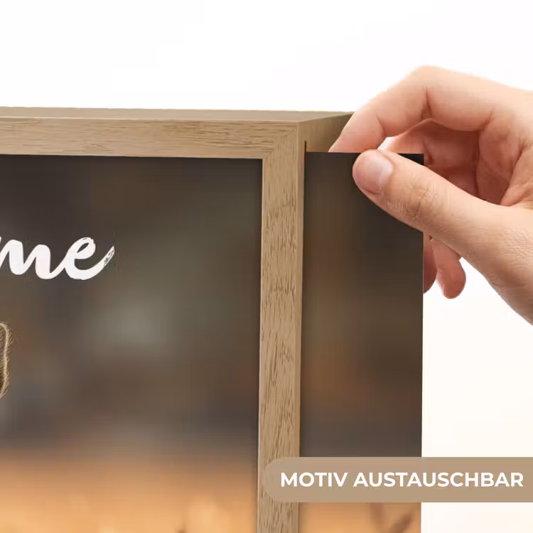 Hert - Graanveld - Bruin Light Box met batterij (Wandlamp kind) middel -USP_websiteprintDE