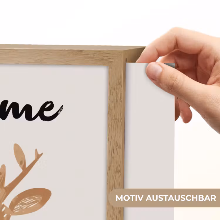 Hert - Bosdieren - Beige Light Box met batterij (Wandlamp kind) middel -USP_websiteprintDE