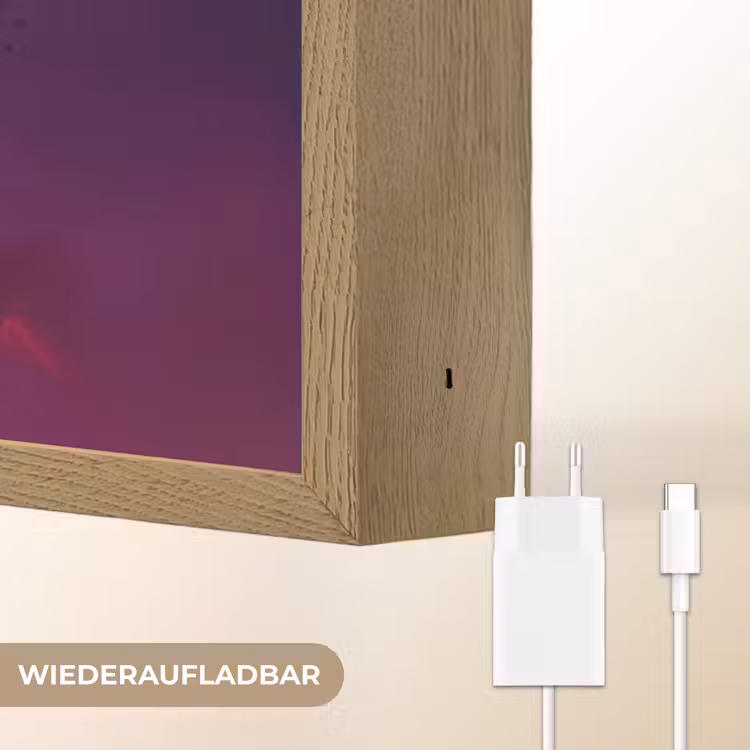 Hond - Kleurrijk - Dier - Dierenhoofd Light Box met batterij (Wandlamp kind) middel -USP_websiteoplaadbaarDE