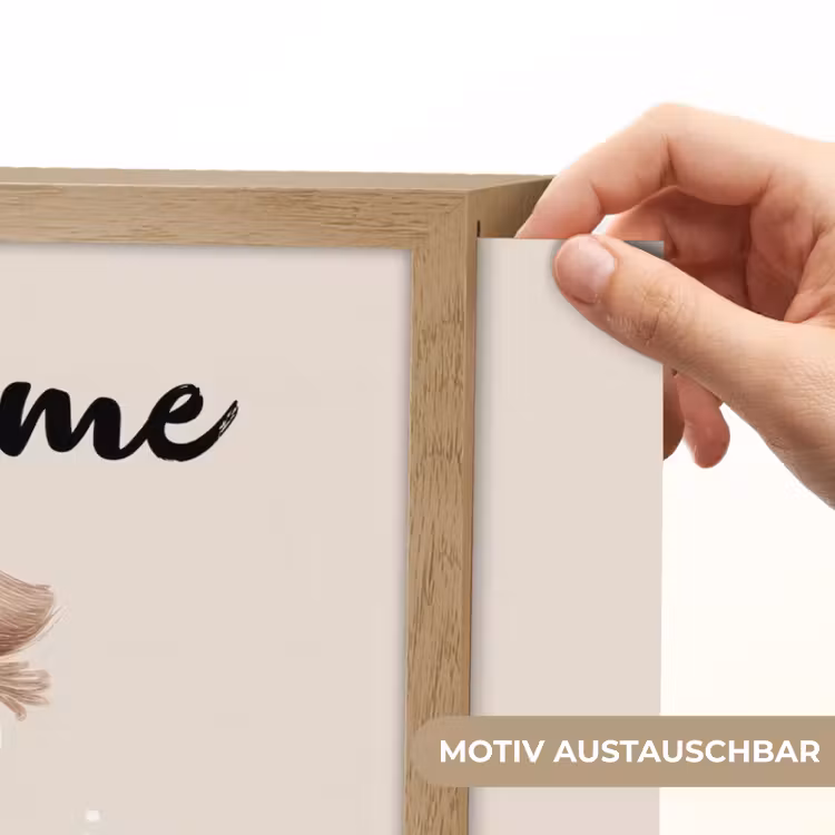 Hond - Gevlekt - Bruin Light Box met batterij (Wandlamp kind) middel -USP_websiteprintDE