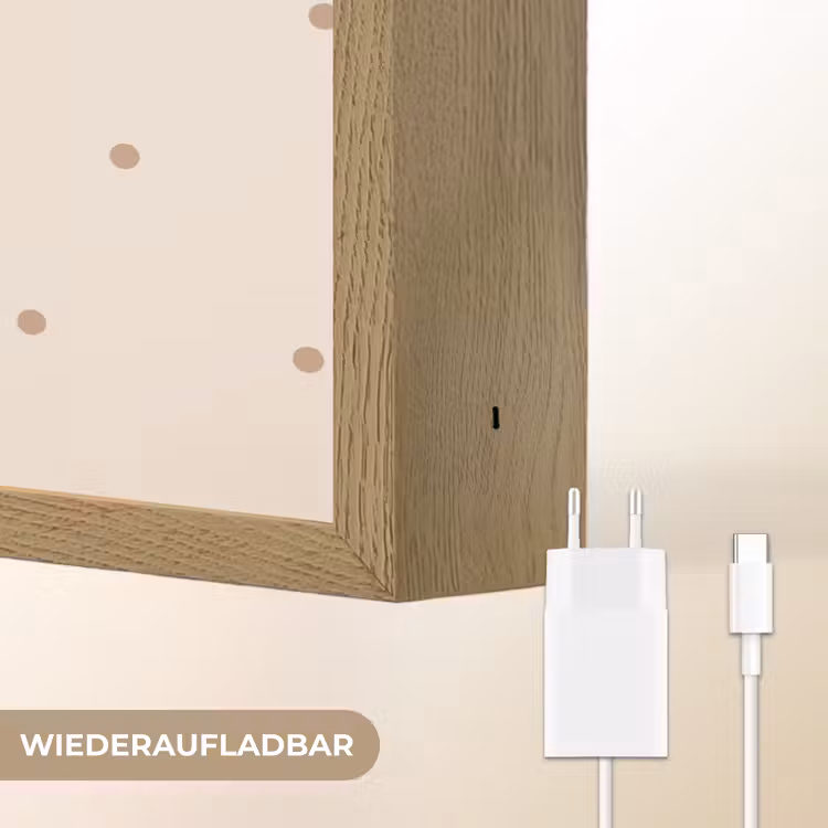 Hond - Gevlekt - Bruin - Stippen Light Box met batterij (Wandlamp kind) middel -USP_websiteoplaadbaarDE