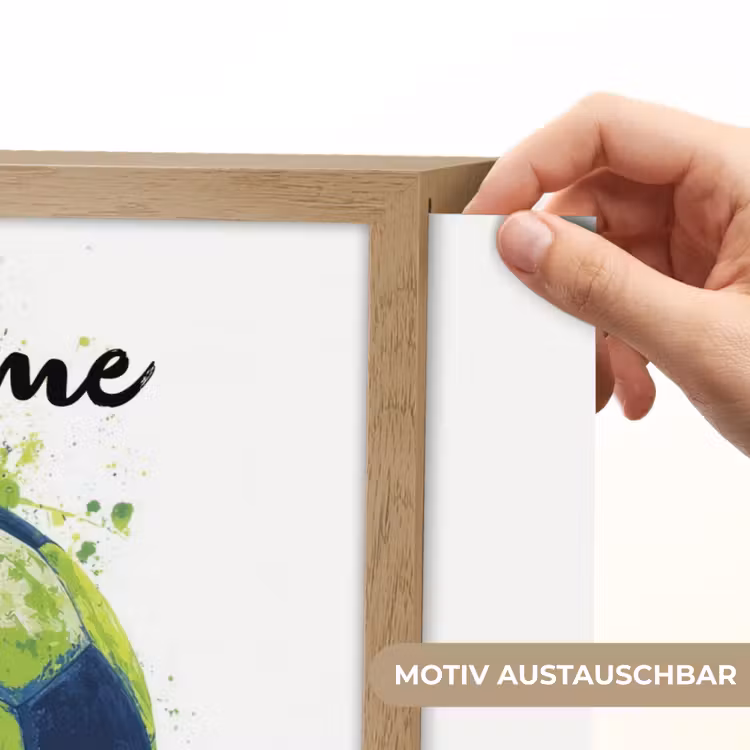 Illustratie - Abstract - Voetbal - Verfspatten Light Box met batterij (Wandlamp kind) middel -USP_websiteprintDE