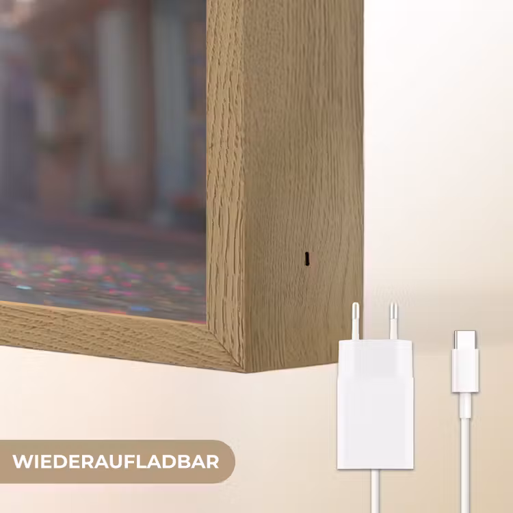 konijn - Ballonnen Light Box met batterij (Wandlamp kind) middel -USP_websiteoplaadbaarDE