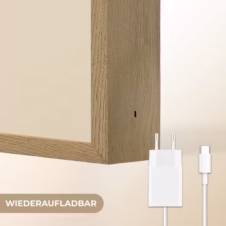 Kat - Kitten - Beige Light Box met batterij (Wandlamp kind) middel -USP_websiteoplaadbaarDE