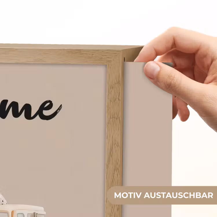 Kiepwagen - Auto - Beige - Stenen Light Box met batterij (Wandlamp kind) middel -USP_websiteprintDE