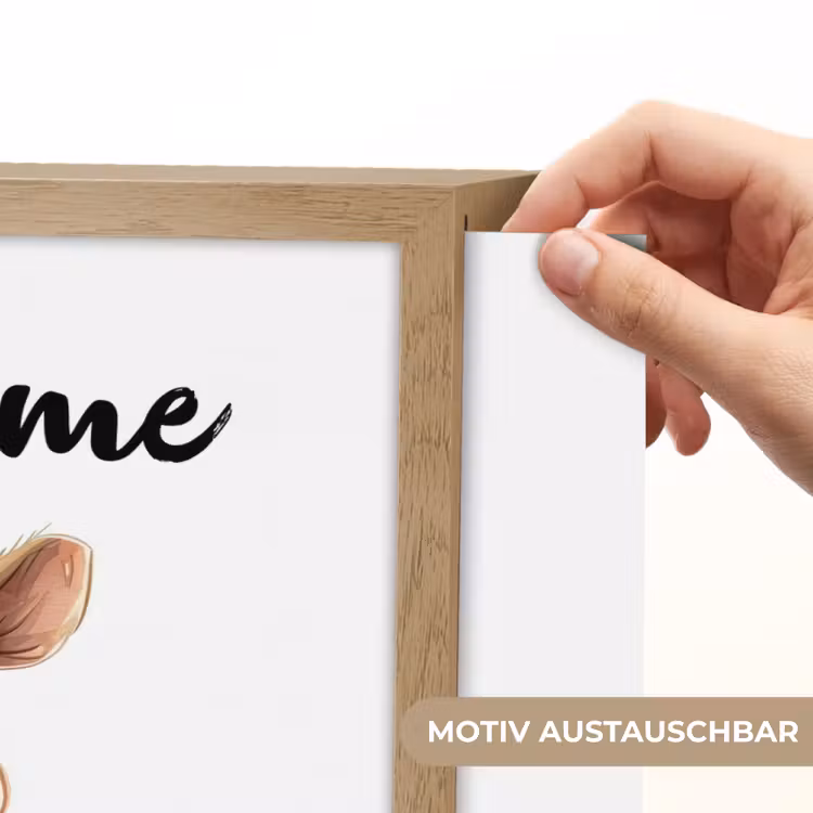 Koe - Baby dier - Boerderij dieren Light Box met batterij (Wandlamp kind) middel -USP_websiteprintDE