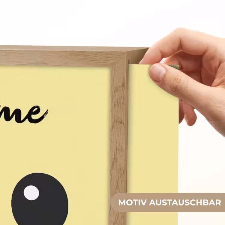 Kuiken - Geel - Minimalistisch - Snavel Light Box met batterij (Wandlamp kind) middel -USP_websiteprintDE