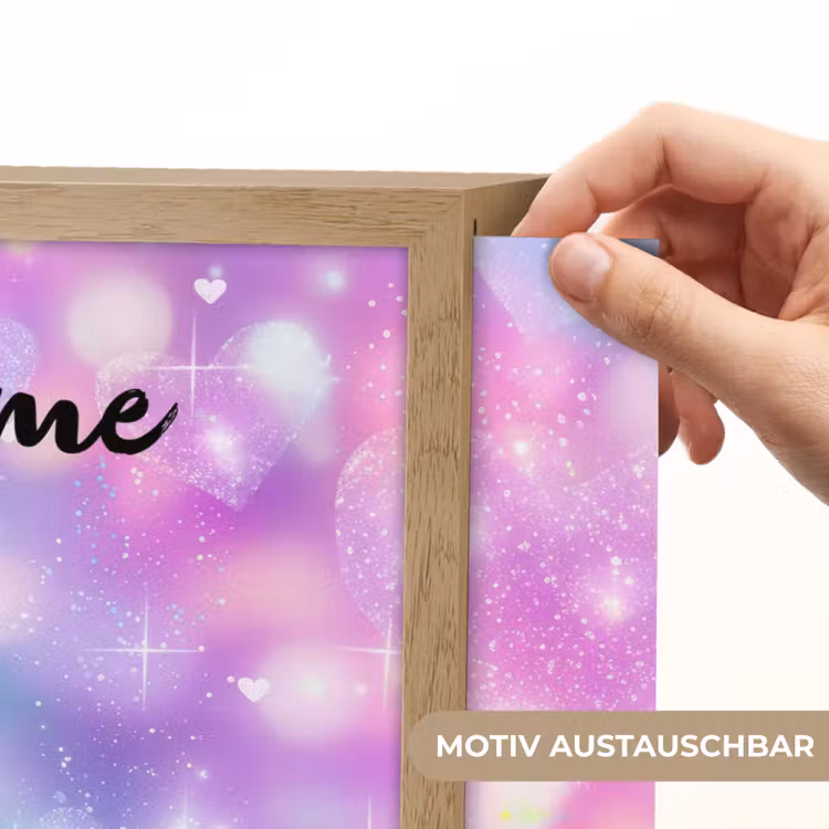 Licht - Regenboog - Hartjes Light Box met batterij (Wandlamp kind) middel -USP_websiteprintDE